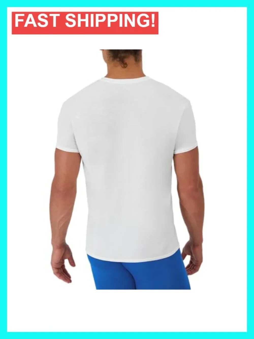 Men's Moisture-Wicking Performance Undershirt, Crewneck, 5-Pack